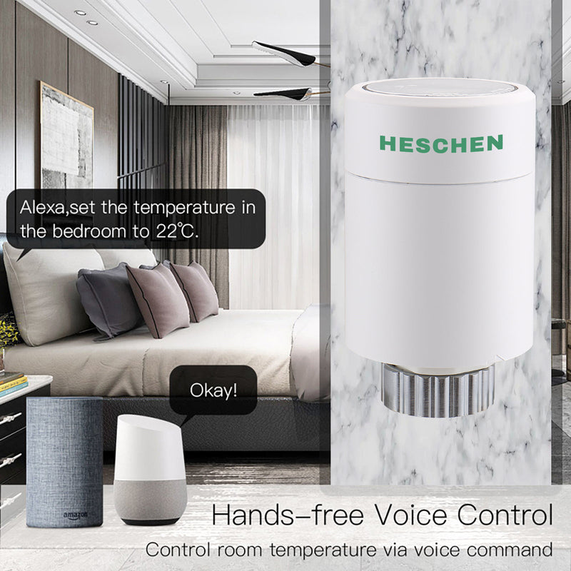 Heschen Smart Radiator Thermostat WG367,Zigbee