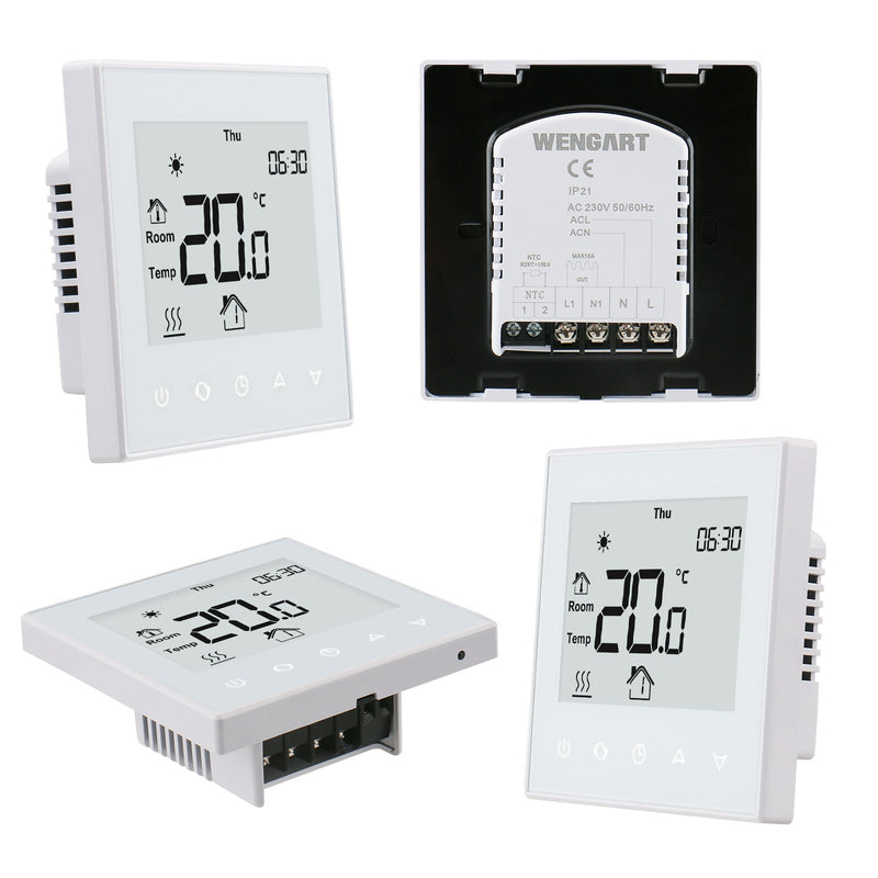 Heschen Thermostat WG505W,3A Water Heating,Potential-free linkage boiler