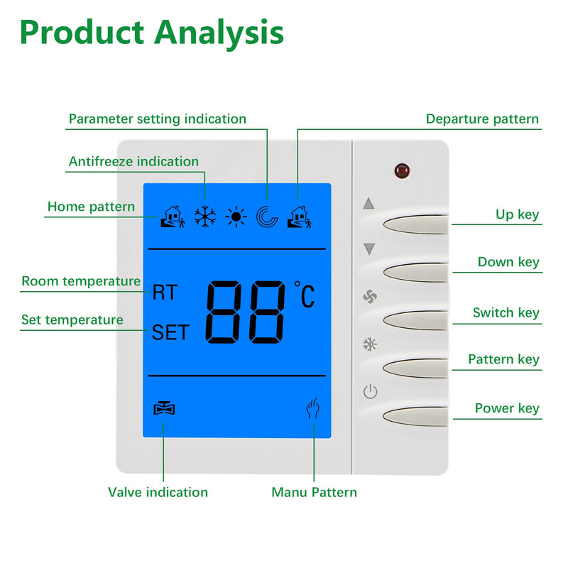 Heschen Thermostat WG702, 10AWater Heating System