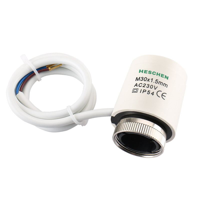 Heschen Thermal Actuator WG2209, 100Pack AC230V for Floor Heating System with Room Temperature Control Normally Open