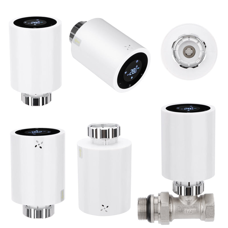 Heschen Smart Home Radiator Valve TRV-02,M30x1.5,Zigbee Thermostat,eWeLink App Zigbee Hub Required