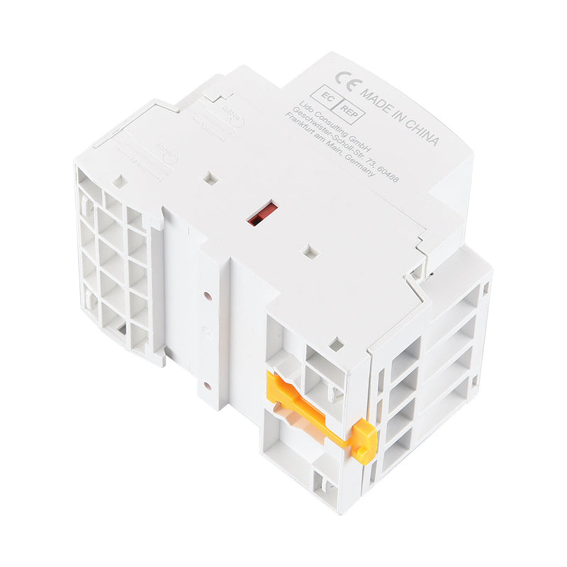Heschen Household AC Contactor HS1-63 Ie 63A 4 Pole 2NO 2NC Open 220V Coil Voltage 35 mm DIN Rail Mount