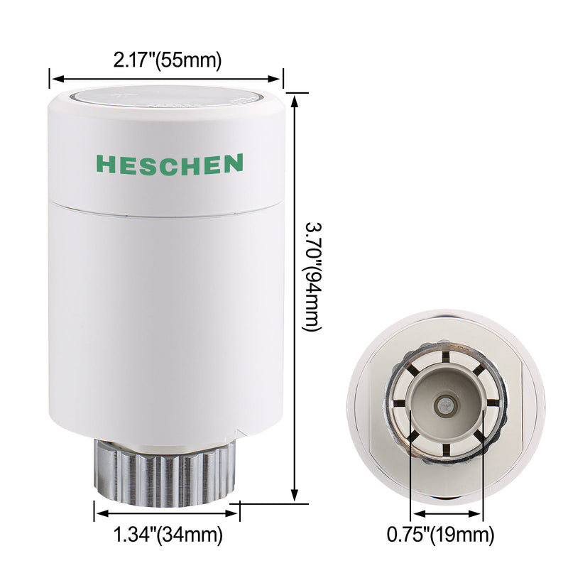 Heschen Smart Radiator Thermostat WG367,Zigbee