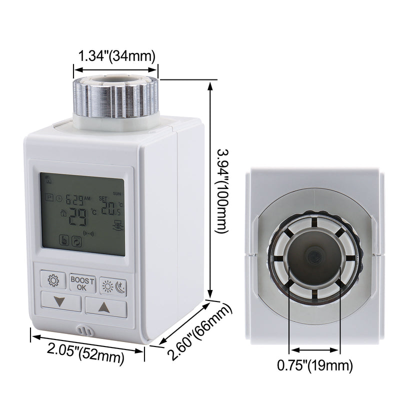 Heschen Smart Radiator Thermostat WG369,Zigbee