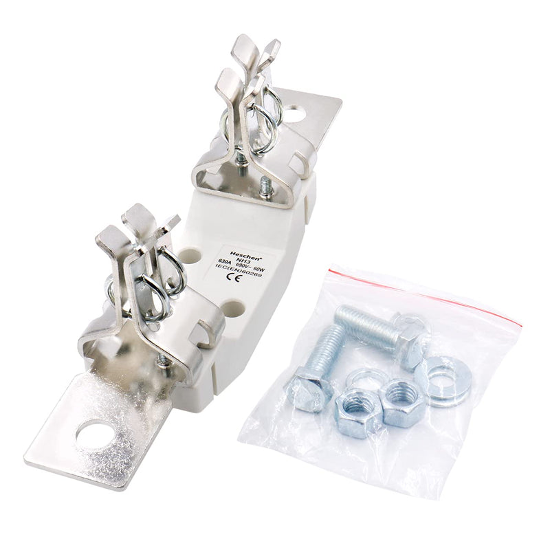 Heschen Ceramic Single-Pole Fuse Holder NH3 630A 690V 60W for NH Fuse-Link