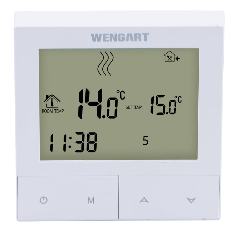 Heschen Tuya Thermostat WG372,AC230V 3A 2,4 GHz WiFi Work for Work for Water Underfloor Heating