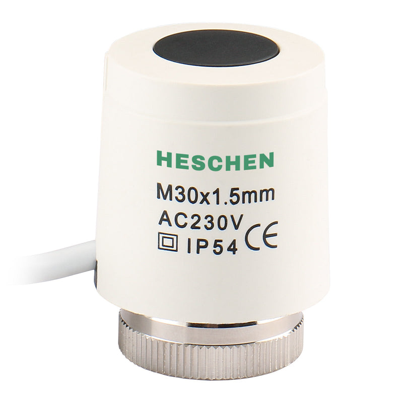 Heschen Thermal Actuator WG2209, 100Pack AC230V for Floor Heating System with Room Temperature Control Normally Open