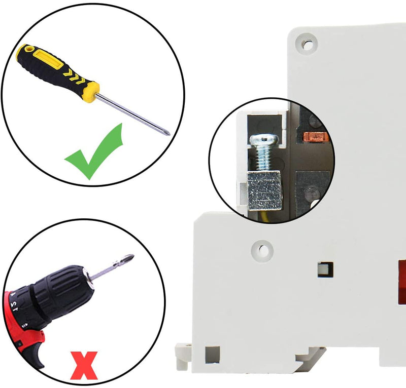 Household AC Contactor CT1-25 4 Pole Four Normally Open 220V/240V Coil Voltage 35 mm DIN Rail Mount