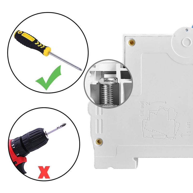 Heschen DC Miniature Circuit Breaker, HSB6C-DC, 4 Poles, DC1000V 6A/10A/16A/20A/25A/32A/40A/50A/63A/80A/100A/125A, Photovoltaic Circuit Breaker, for Solar PV System Solar Panels Grid System, 35mm DIN Rail Mounting