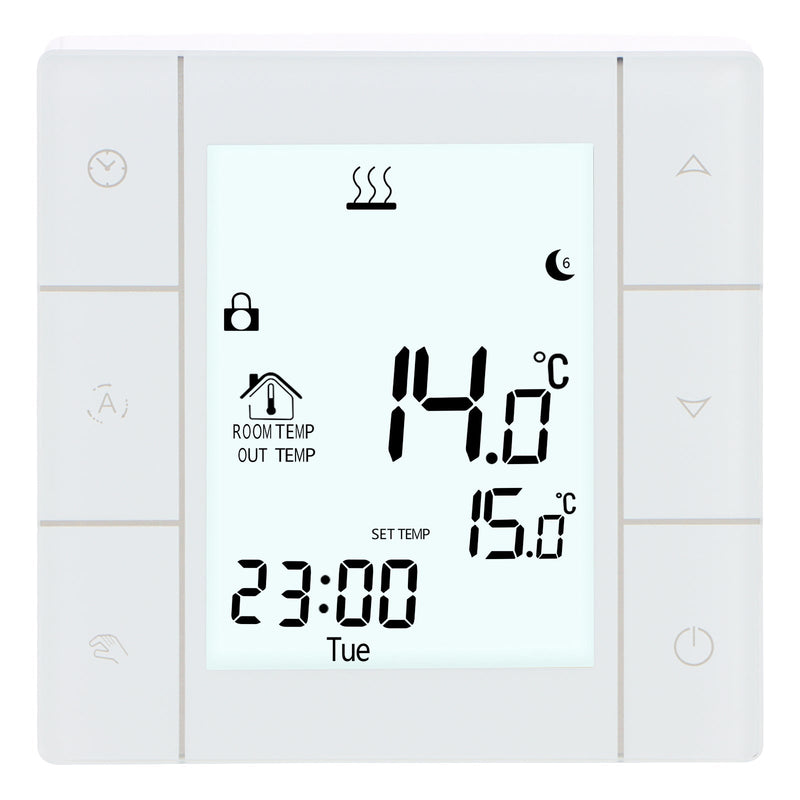 Heschen Room Thermostat WG352,AC230V Glass Touch Screen,3A
