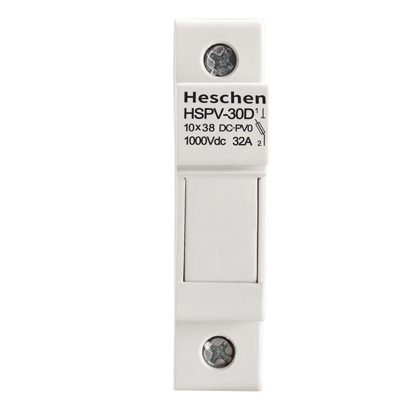 Solar/Photovoltaic Fuse Holder, PV Fuse Holder, HSPV-30D, DC1000V 32A, 1 Pole, 35mm DIN Rail Mounting, for HSPV-30 ST-10PV 10 * 38mm Fuse, CE Listed