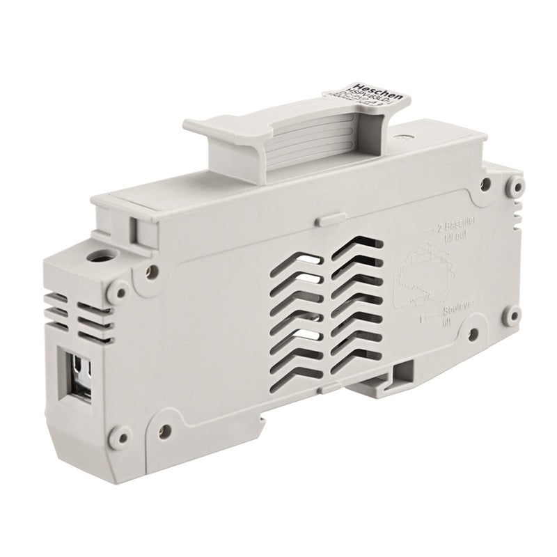 Solar/Photovoltaic Fuse Holder, PV Fuse Holder, HSPV-63LD, DC1500V 50A, 1 Pole, 35mm DIN Rail Mounting, for HSPV-32L HSPV-63L 10/14 * 85mm Fuse, CE Listed