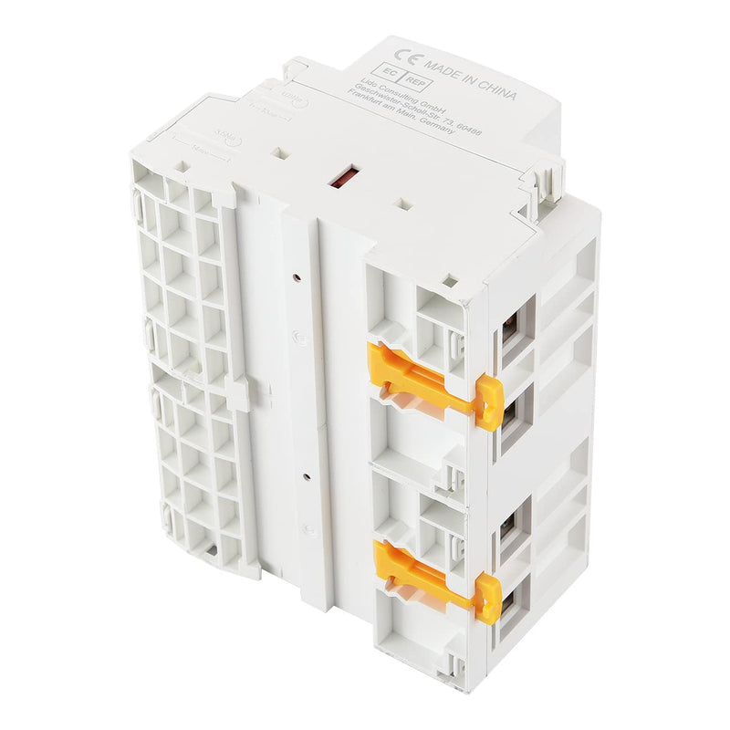 Heschen Household AC Contactor, HSR1-100, Ie 100A, 4 Pole, 4 Normally Closed, AC 220V Coil Voltage, 35mm DIN Rail Mount