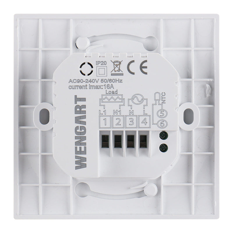 Heschen Home Thermostat WG312,AC90-240V 16A,Touch Screen Digital LCD Display 7-day Programmable