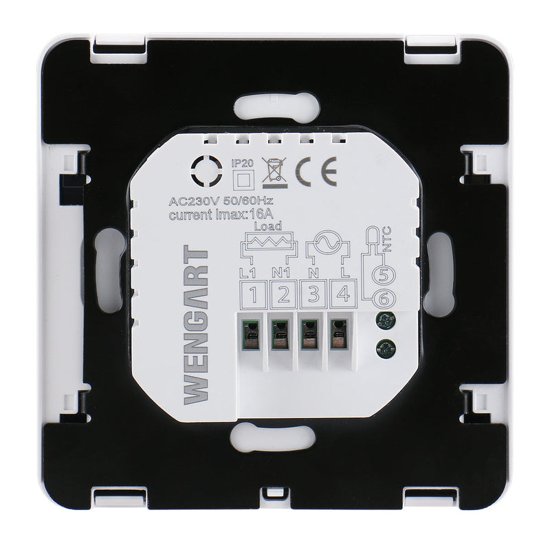 Heschen Programmable House Thermostat WG08-1,AC90-240V 16A,Touch Screen Digital LCD Display,