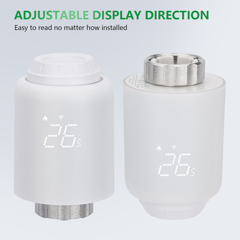 Heschen Zigbee Radiator Thermostat TRV-601,M30x1.5,eWeLink,Directly connect to Alexa