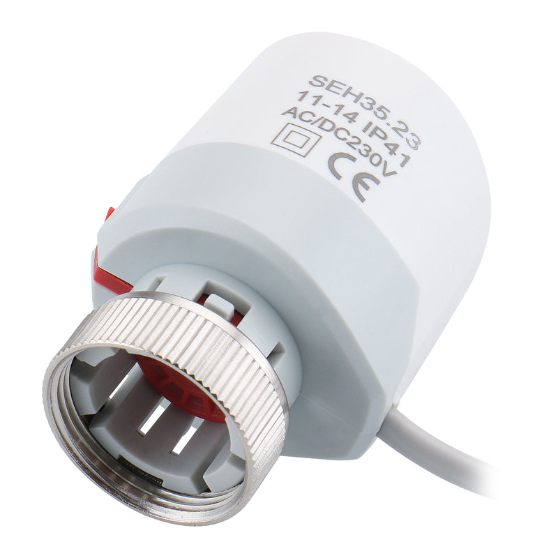 Heschen 2 Wire Thermal Actuator Valve WG03, Normaly Closed AC230V for Underfloor Heating Manifold with Itinerary