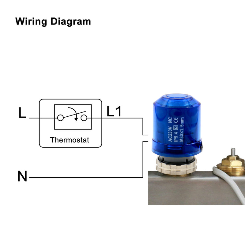 Thermal Actuator actuator 230v underfloor