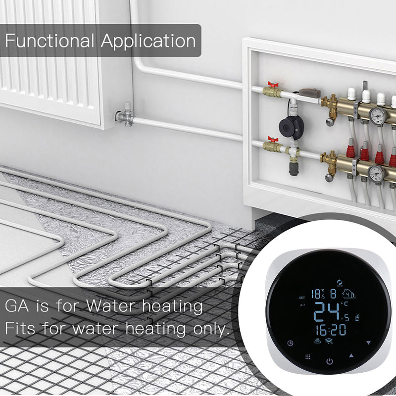 Heschen Programmable Thermostats for Home WG316, 3A Water Radiant Floor Heating
