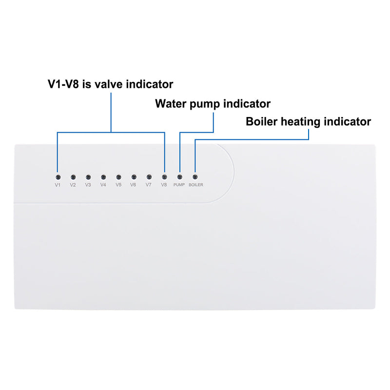 underfloor heating 8 Zones Wiring Centre Heating Hub Controller 230v 8 Zone Wiring Centre room thermostats for central heating thermostat controller