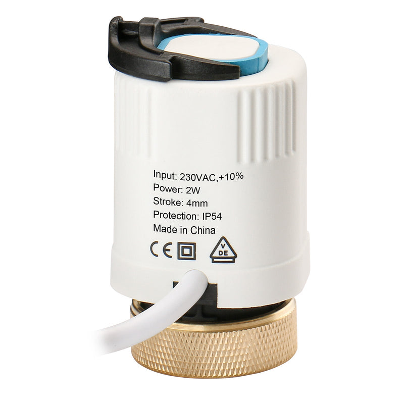 Heschen Thermal Actuator WGD06,100Pack AC230V for Floor Heating System with Room Temperature Control Normally Closed