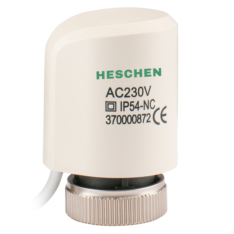 Heschen Electric Thermal Actuator WG37, 2 Wire Normaly Closed AC230V M30x1.5 for Underfloor Heating Manifolds