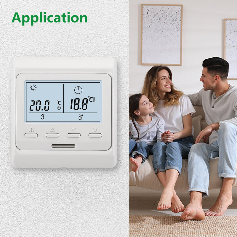Heschen Thermostat WG806, 3A Water Heating,Weekly Programming