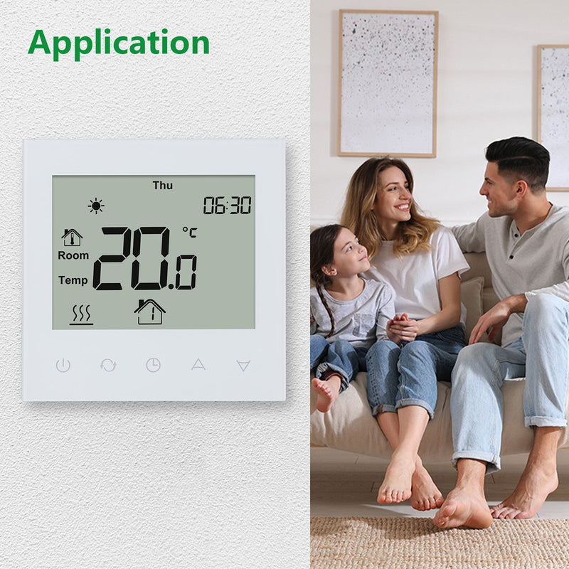 Heschen Thermostat WG505W,3A Water Heating,Potential-free linkage boiler