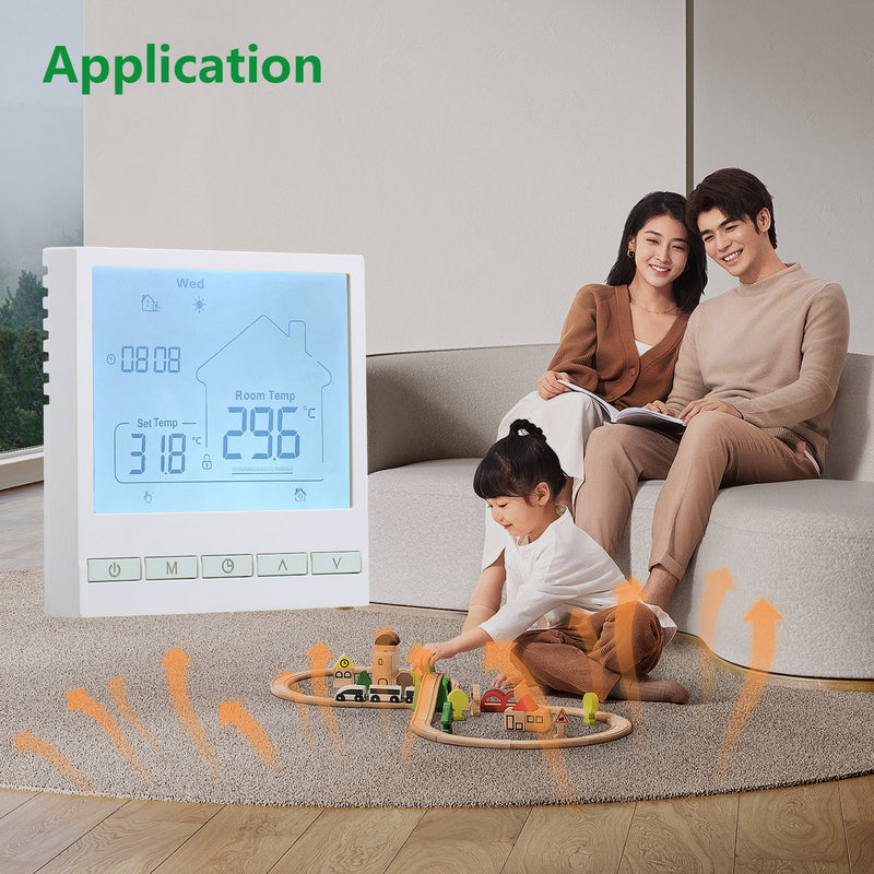 Heschen Digital Thermostat WG903,Programmable,Suitable For Heating Systems