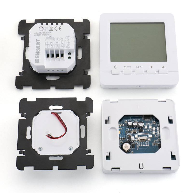 Heschen Heating Thermostats WG02B05,7-day Programmable LCD Display Touch Screen