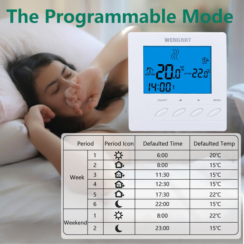 Heschen Home Thermostat WG302,AC230V 3A