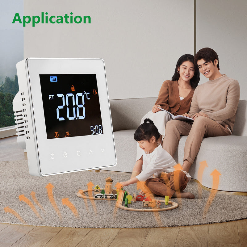 Heschen Digital Thermostat WG538,Weekly Programming,Colorful Display