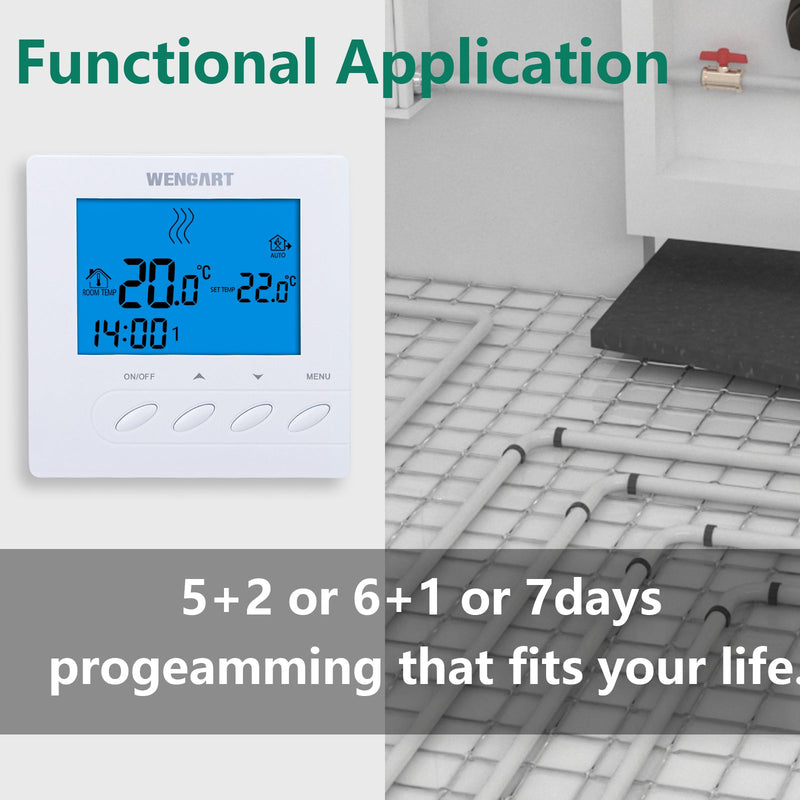 Heschen Home Thermostat WG302,AC230V 3A