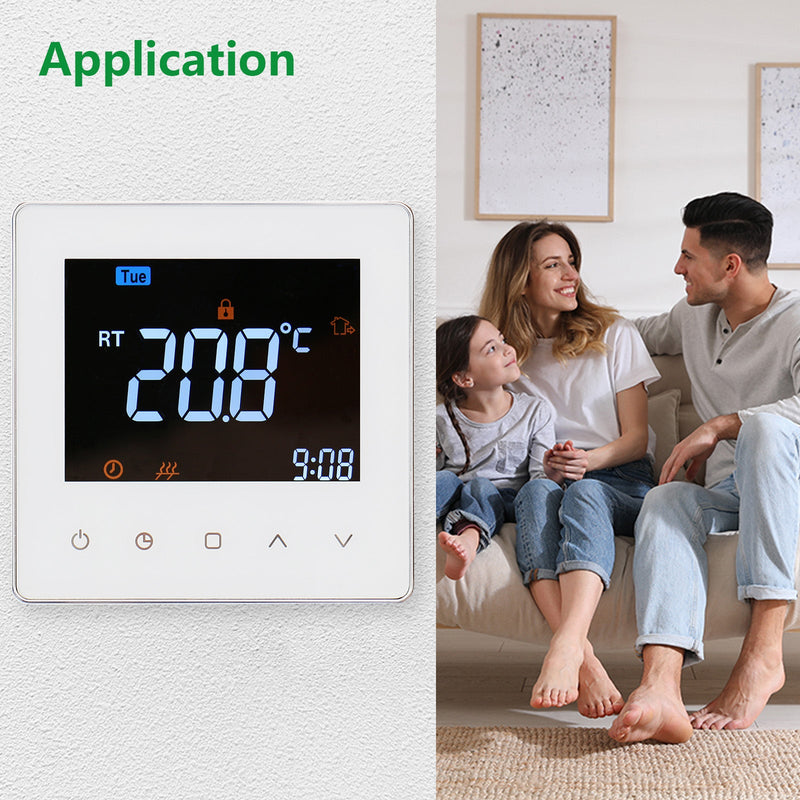 Heschen Digital Thermostat WG538,Weekly Programming,Colorful Display