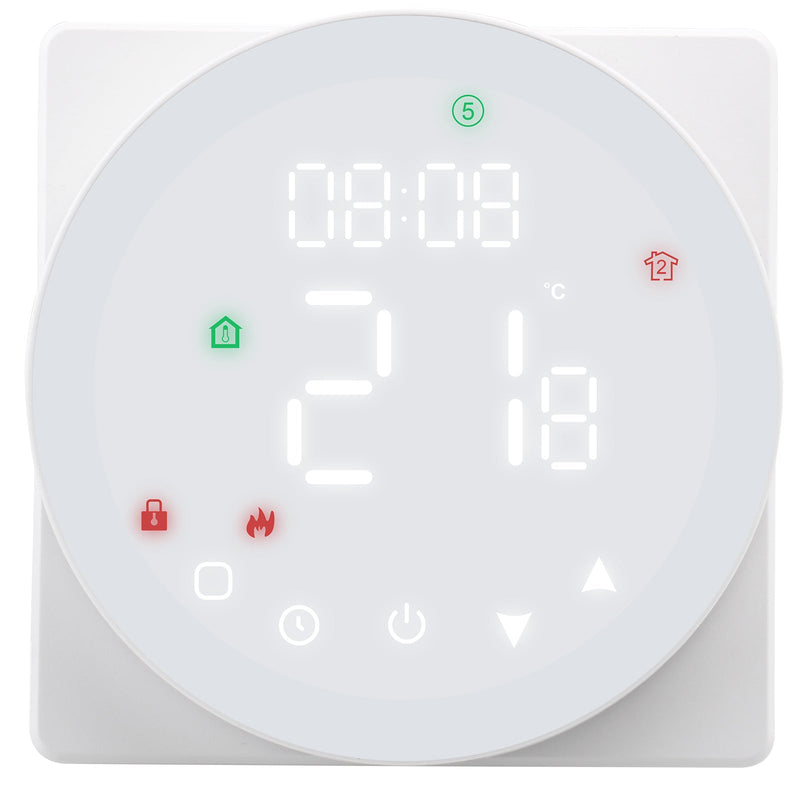 Heschen Floor Heating Thermostat WG908,Colorful Display,5A Water Floor Heating