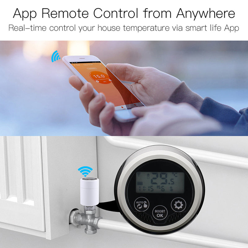 Heschen Smart Radiator Thermostat WG366,Zigbee