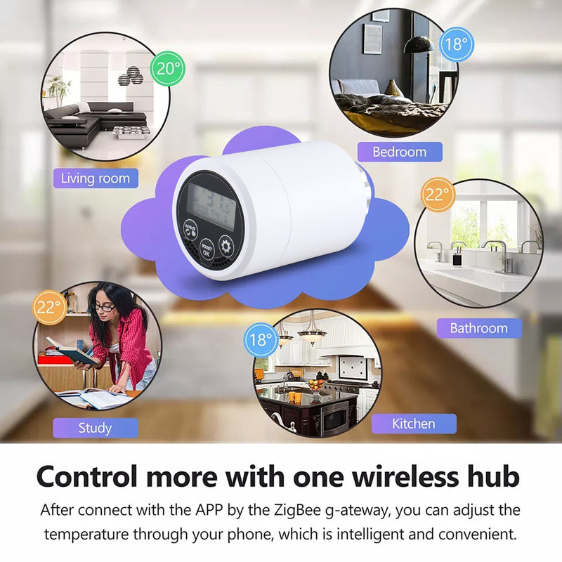 Heschen Smart Radiator Thermostat WG366,Zigbee