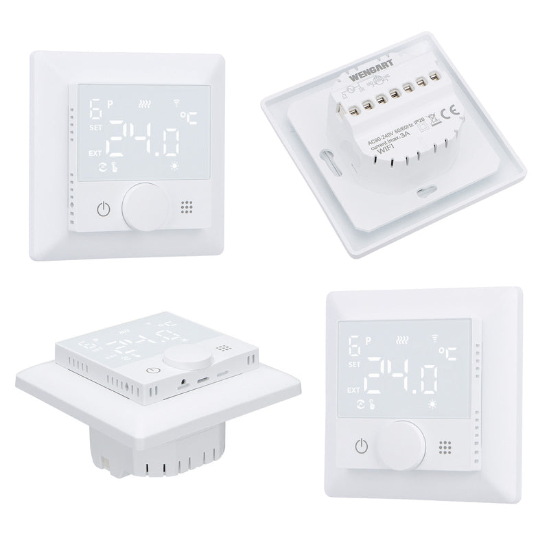 Heschen WIFI Heating Thermostat WG510,Rotate to Set Temperature,Heat and Cold Modes Adjustable