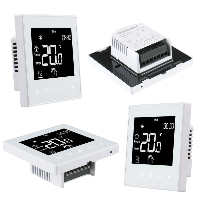 Heschen Thermostat WG505B, 3A With Passive Linkage Water Heating,Black