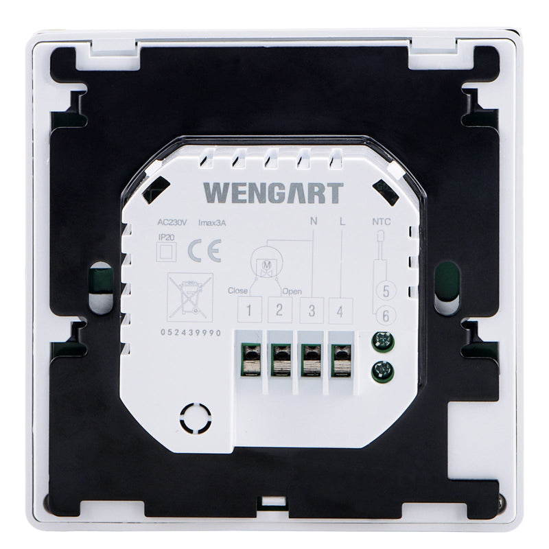 Heschen Room Thermostat WG352,AC230V Glass Touch Screen,3A