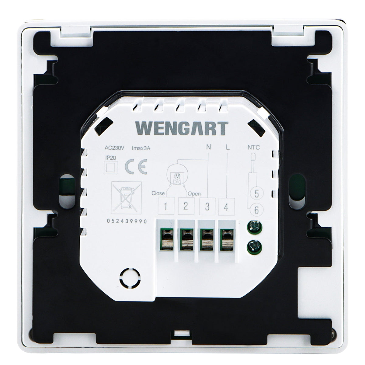 Heschen Programmable Touch Thermostat WG356,AC230V 3A,White