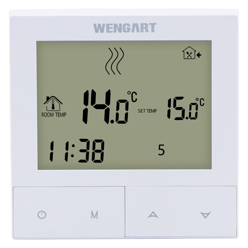 Heschen Tuya Thermostat WG372,AC230V 3A 2,4 GHz WiFi Work for Work for Water Underfloor Heating