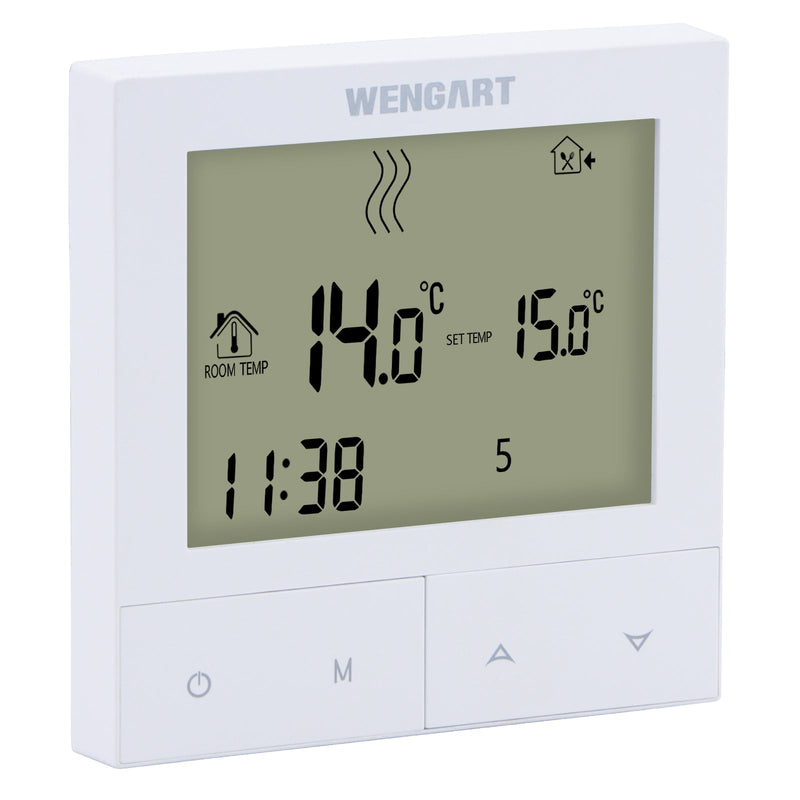 Heschen Tuya Thermostat WG372,AC230V 3A 2,4 GHz WiFi Work for Work for Water Underfloor Heating