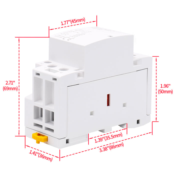 Contattore AC domestico CT1-63 63A 2 poli 1NO 1NC