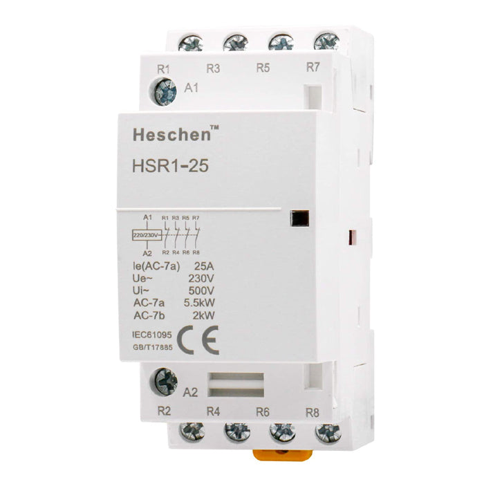 Contacteur secteur domestique HSR1-25 25A 4P NC normalement fermé