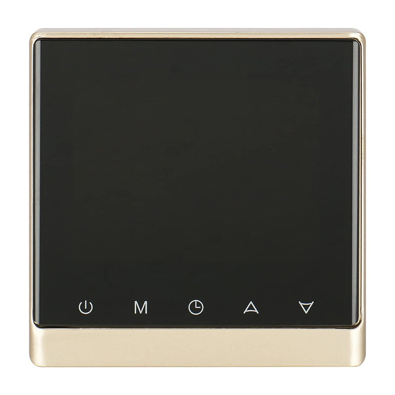 Heschen LCD Digital Programmable Thermostat DK-506 AC110V/AC220V 3Amp/16Amp Work for Under-Floor Temperature Controller Golden