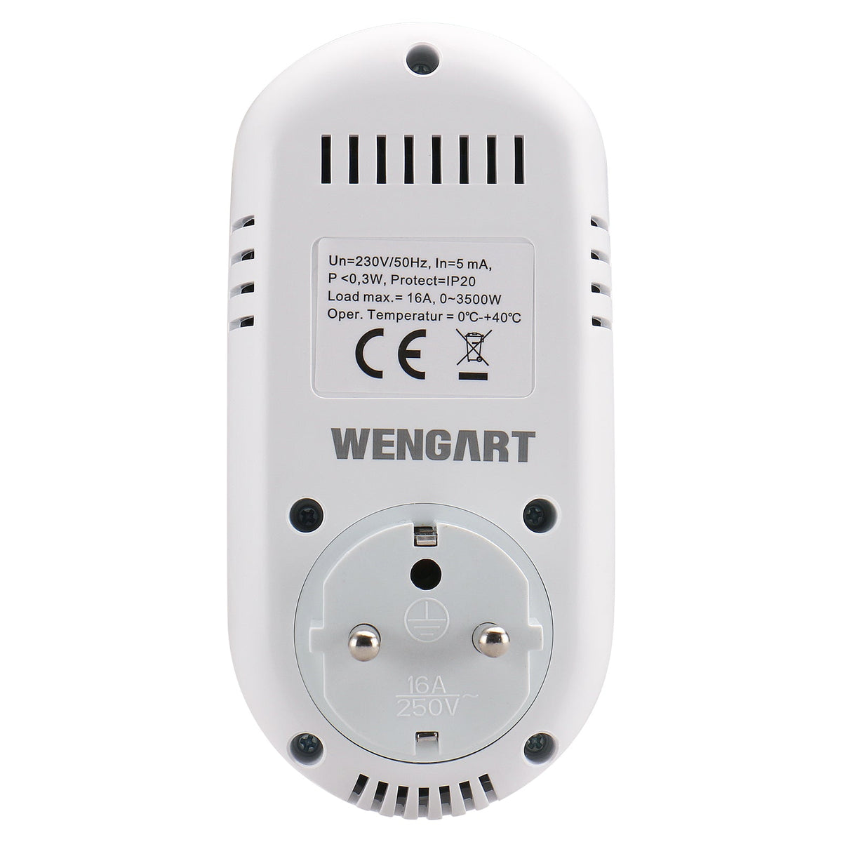Heschen Plug in Thermostat WG02TPR,7 day programmable,LCD Digital Display,Heating & Cooling Outlet,3600W