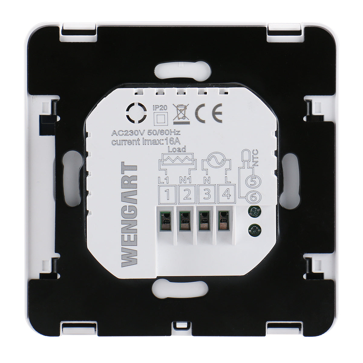Heschen programmierbares Haus-Thermostat WG08-1, AC90-240V 16A, Touchscreen Digitales LCD-Display,