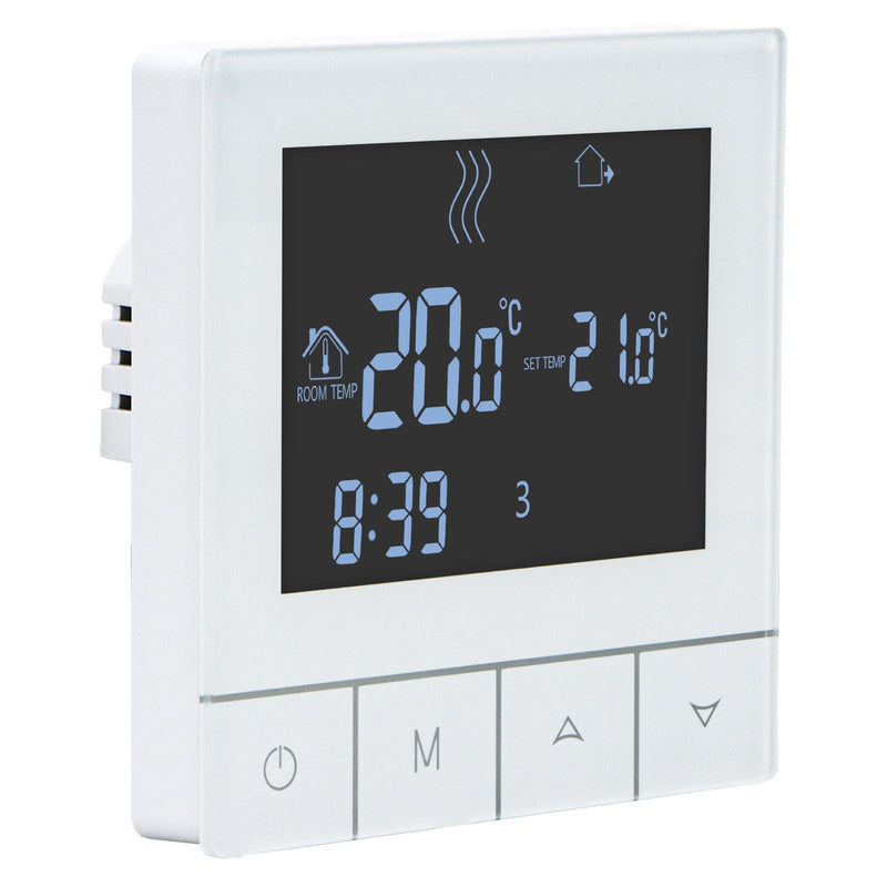 Heschen Programmable Touch Thermostat WG356,AC230V 3A,Black