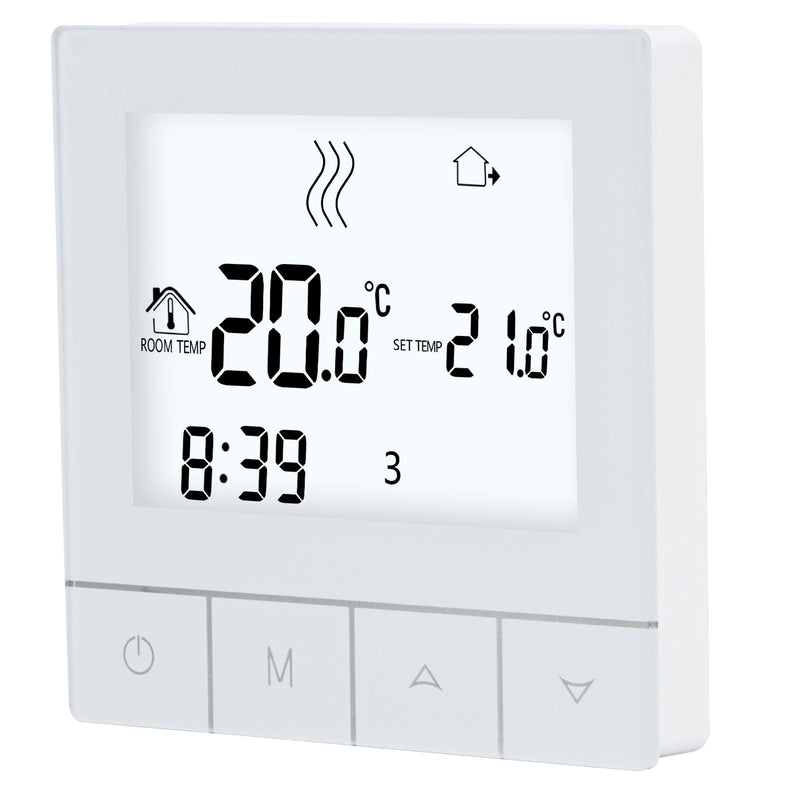 Heschen Programmable Touch Thermostat WG356,AC230V 3A,White